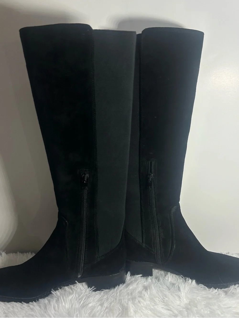 Vince Camuto Black Over-the-Knee Button Detail Boots